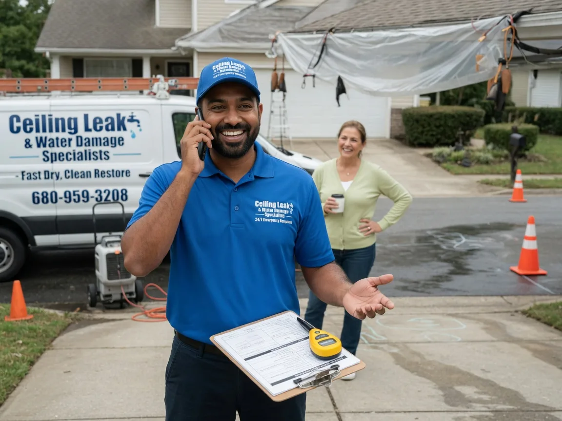 Ceiling Leak Cleanup Shell Rock, IA FAQs